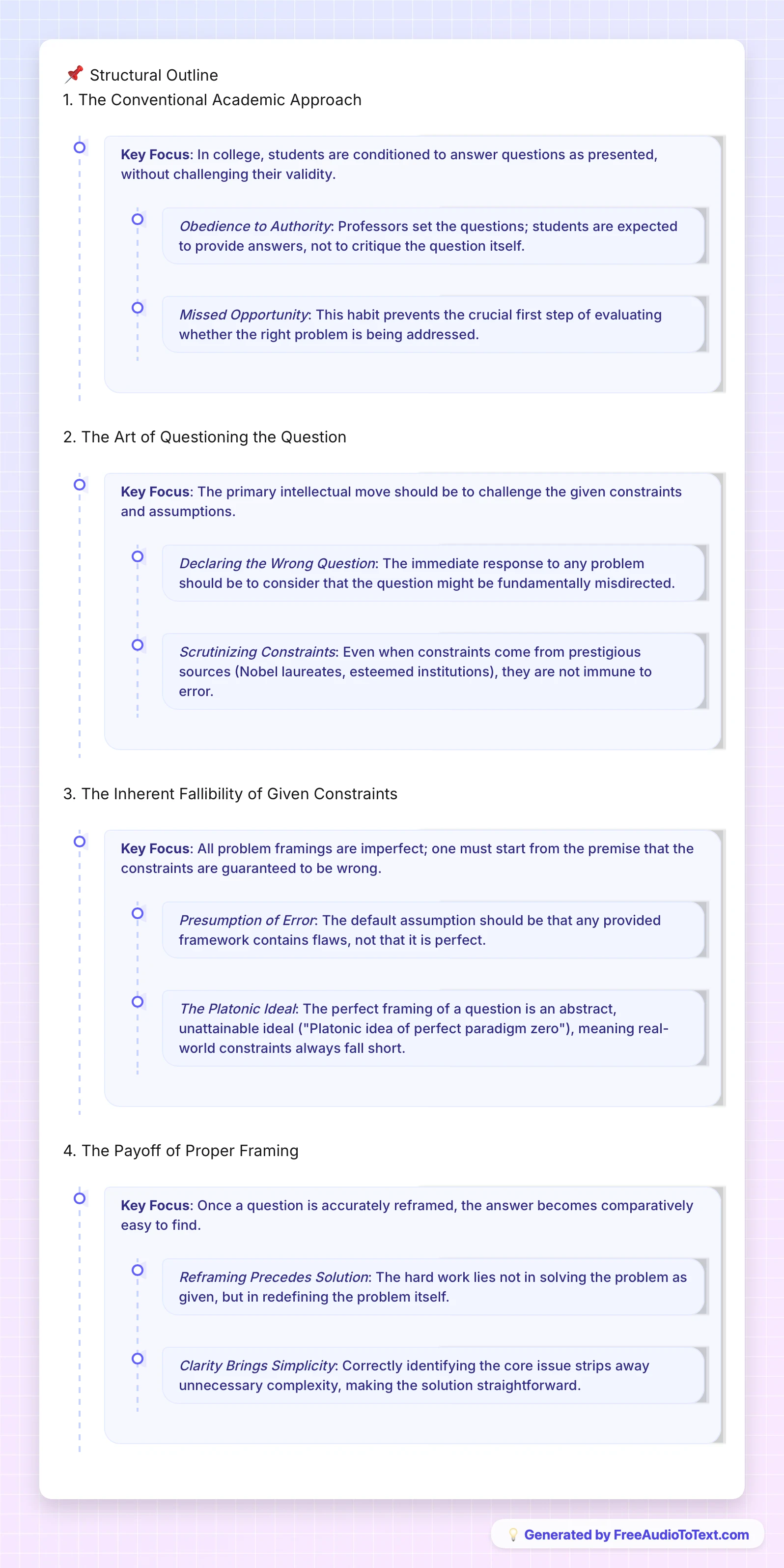 Elon Musk First Principles Structural Outline
